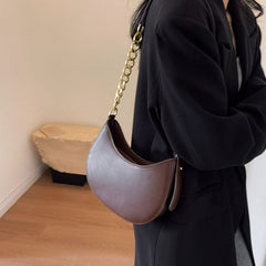 Faux Leather Hobo Bag