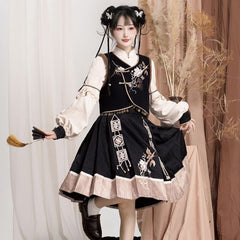 High Waist Pleated Midi A-Line Skirt