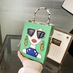 Print Crossbody Bag Face