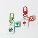 Mahjong Bag Charm Keyring