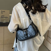 Buckled Shoulder Bag