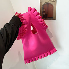 Shopper Plain Ruffle Bag