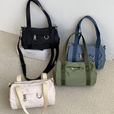 Top Handle Nylon Crossbody Bag