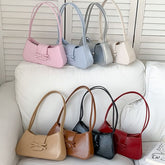Shoulder Faux Leather Bow Bag