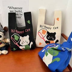 Bag Cat Tote Knit