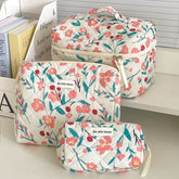 Floral Fabric Makeup Bag / Clutch / Pencil Case