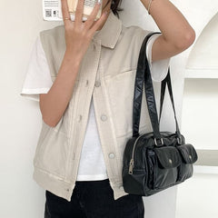 Bag Multi-Pocket Tote Plain