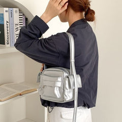 Leather Bag Faux Crossbody Plain