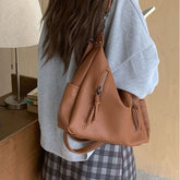 Leather Shoulder Faux Bag Tassel