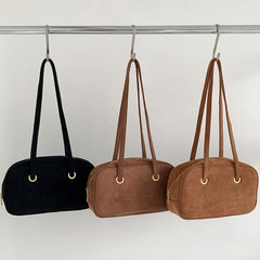 Suede Faux Shoulder Bag