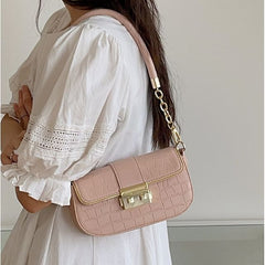 Bag Faux Shoulder Leather Flap