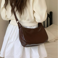 Shoulder Plain Bag Faux Leather