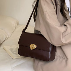 Faux Bag Shoulder Flap Leather