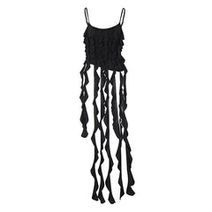 Y2K Aesthetic Long Tassels Sleeveless Top