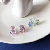 Creative Candy-colored Bear Earrings