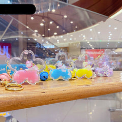 Llavero acrílico de unicornio Sakura