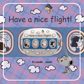 Cute Airplane White Airpods Case