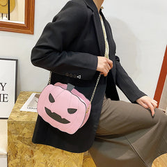 Bolso de hombro con forma de calabaza parodia