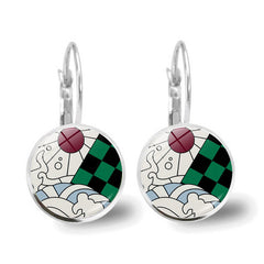 Kawaii Anime Round Earrings