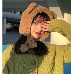 Kawaii Bear Ear Plush Hat