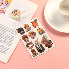 Pegatina de tatuaje de serie de anime