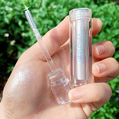 Máscara de pestañas con copos de nieve brillantes y diamantes