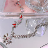 Collar con lazo de circonitas