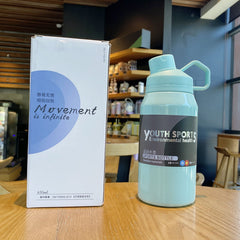 Taza de vacío portátil brillante para exteriores de 650 ml/1000 ml