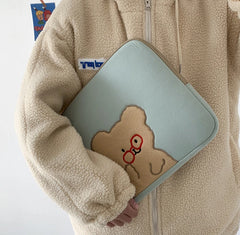 Brillenbär iPad Laptoptasche