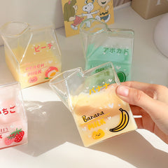 Kawaii Milk Square Glass Cup (380ml)