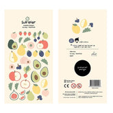 Pegatina del manual de frutas