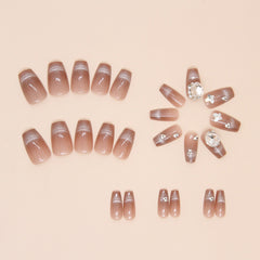 【MY016】 Tragbare Nägel, fertige Maniküre
