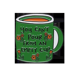 Pins creativos con forma de taza de dibujos animados