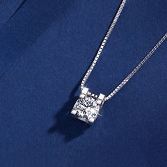Moissanite Bull Head Pendant Necklace