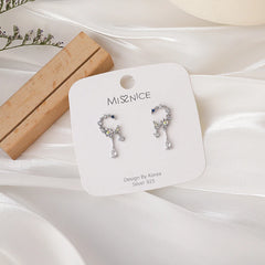 Colourful Moon Drop Earrings