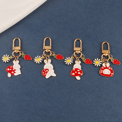 Cute Mushroom Rabbit keychain