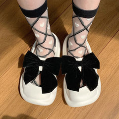 Pantuflas vintage con lazo