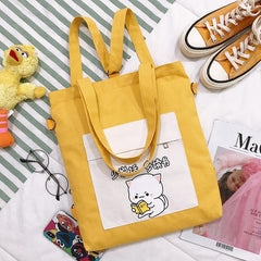 Multi-purpose Cat Learning Tote Bag