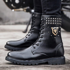Punk Studded Leather Shoes