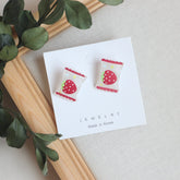 Pendientes de resina con simulación de dibujos animados