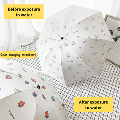 Kawaii Farbwechselnder Sonnenregenschirm