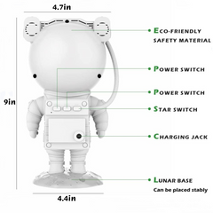 Coole Astronauten-Sternenhimmellampe