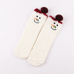 Warme Socken mit Cartoon-Tiermotiv