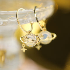 Moonlight Planet Earrings