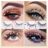 Heart Glitter Small Flower Sequin False Eyelashes