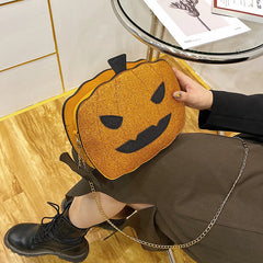 Bolso de hombro con forma de calabaza parodia