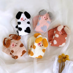 Lässige Bodensocken mit Cartoon-Motiv