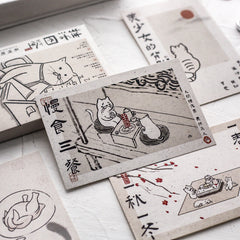 Niedliche Katzenleben-Postkarte