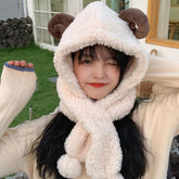 Sheep Horn Plush Hat