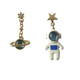 Cute Astronaut Planet Earrings